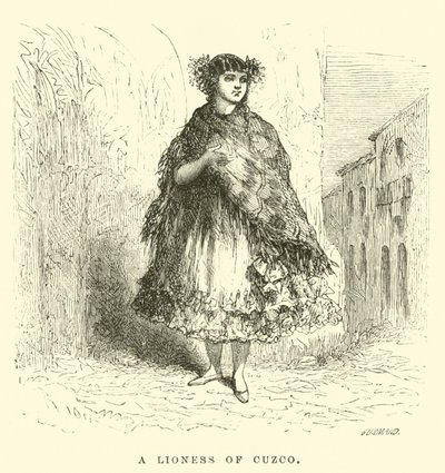 Una leona de Cuzco de Edouard Riou